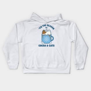 'Tis The Season For Cocoa and Cats Kids Hoodie